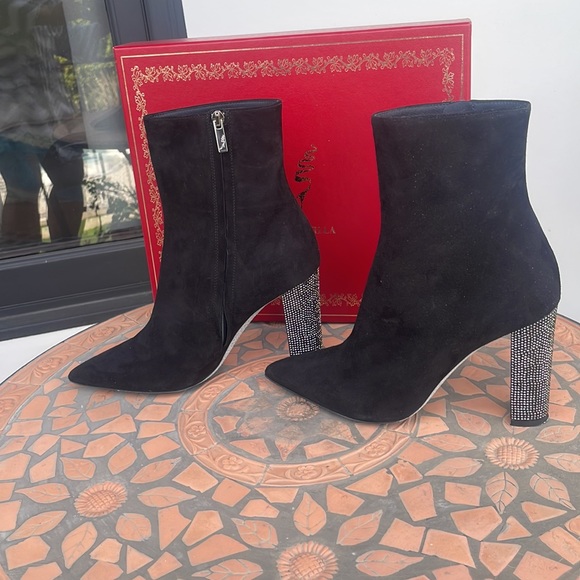 Rene Caovilla boots with glitter hills. Like new - Picture 2 of 7